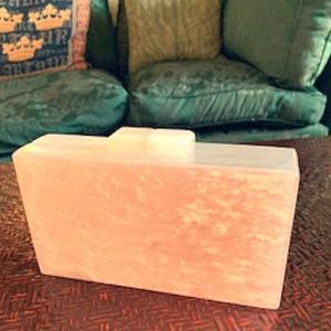 Pearl Acrylic Box Clutch